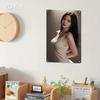 Retro Metal Advertising Sign Home Decor Rustic Elegant Female Portrait Poster Durable Wall Art