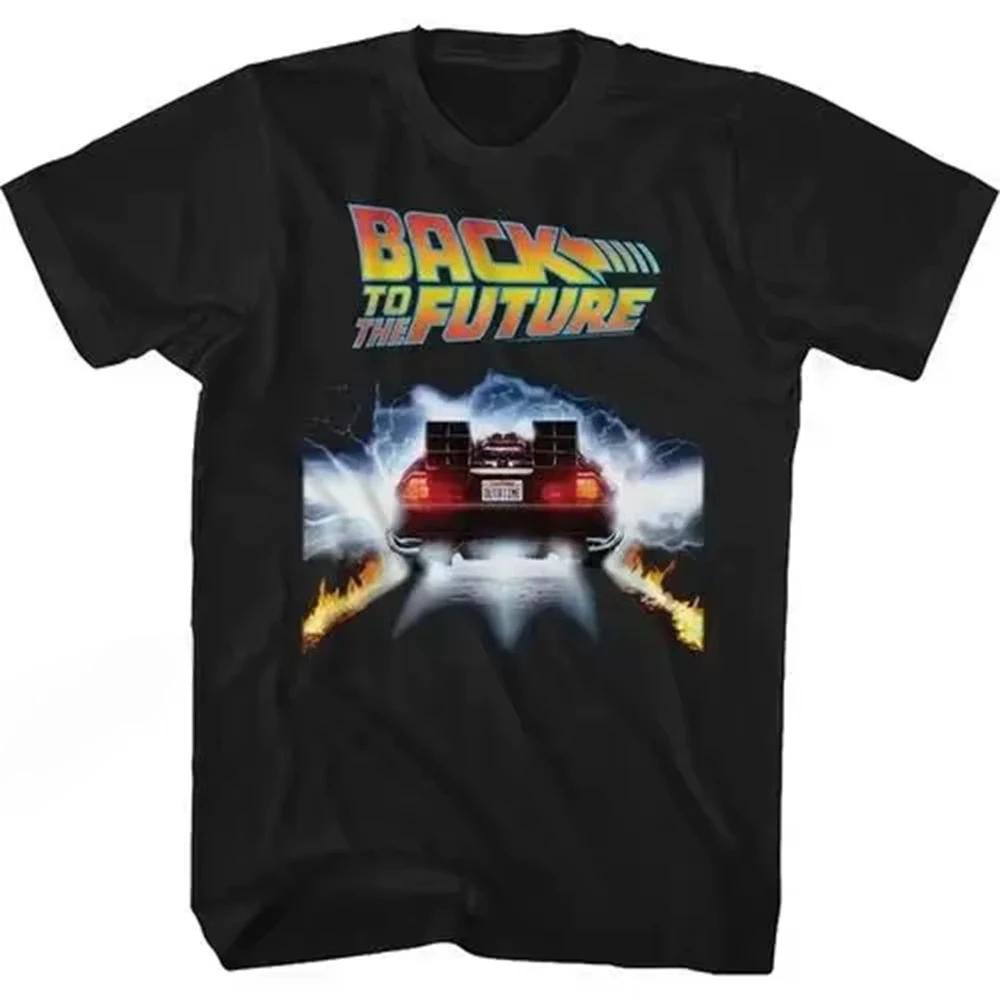Fashion Hip Hop Streetwear Short Sleeve T Shirt Back To The Future T Shirt Graphic Print Women
