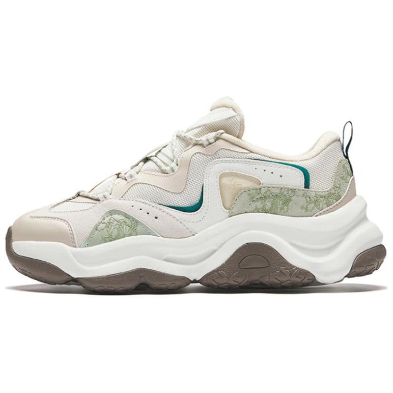 

Anta Durable Breathable Low-Top Casual Shoes Women s White Brown Green Sneakers 122438886-6 38