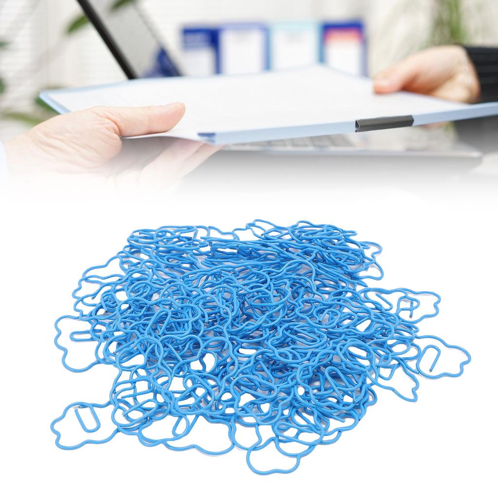 100 Pcs   Shaped Paper Clips Cute Fun Decorative Iron Bookmarks Planner Clips with Transparent Box for Study Work