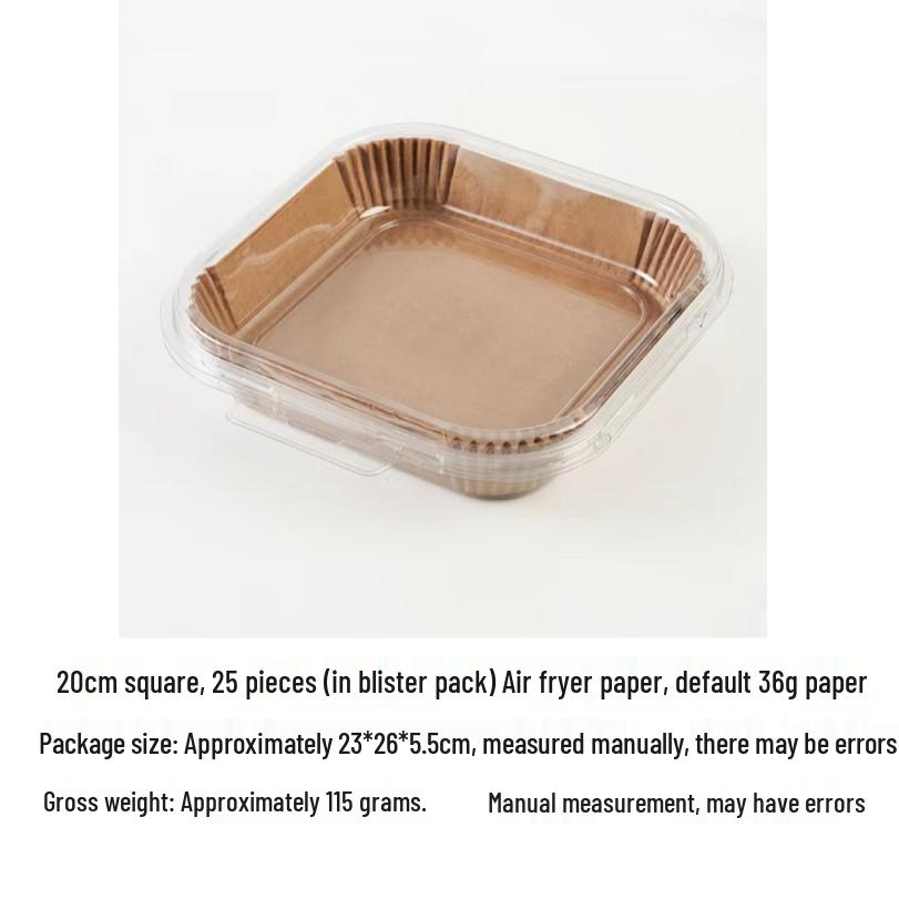 Food Grade Silicone Air Fryer Baking Papers, 16cm-20cm