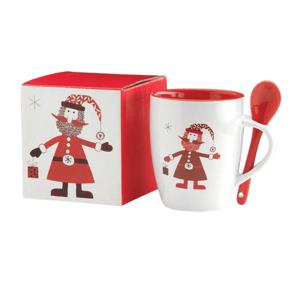 MidOcean Claus 250ml Mug & Spoon Set