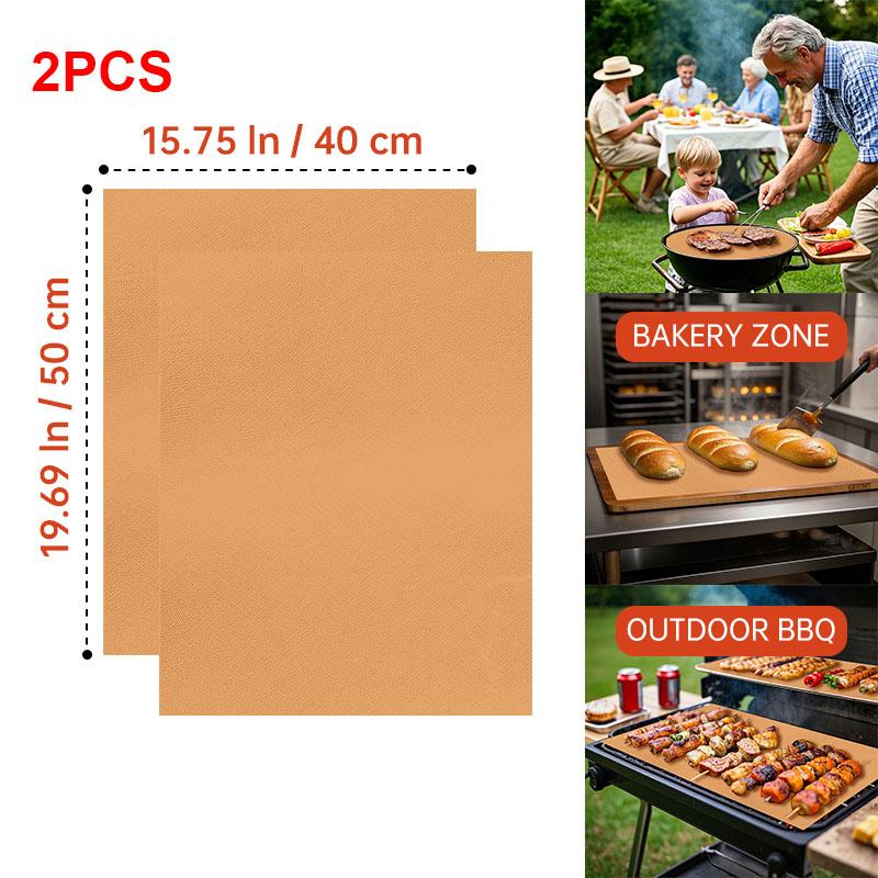 60*40cm Non-stick BBQ Grill Mat Baking Mat Barbecue Tool Cooking Grill Sheet Heat Resistance Kitchen BBQ Tool