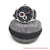 Watch Storage Case Waterproof Portable Watch Travel Case Single Smart Clock Rits Box with Zipper Fall Shock Proof Cushioned Round Watch Case