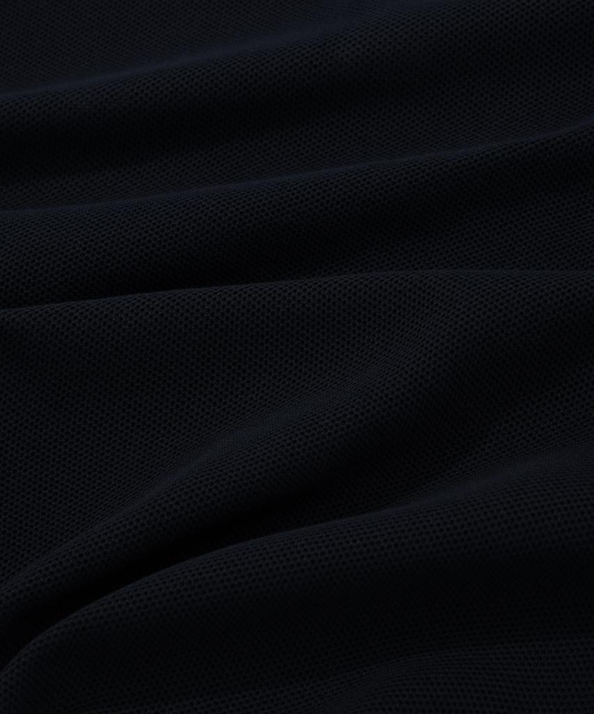 COVERNAT C Logo Open Collar Half Knit Navy