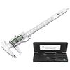 Neoteck 200mm Stainless Steel Digital Caliper with Three Units, Zero Reset Function, for Measuring External and Internal Diameters and Steps