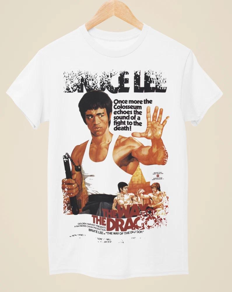 The Way Of The Dragon Movie Poster Inspired Unisex White TShirt S