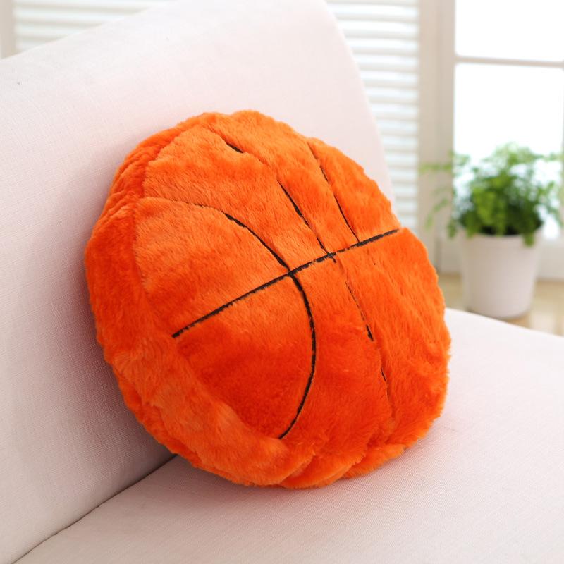 Creative Realistic Football Basketball Plush Pillow Stuffed Sports Toy Back Support Cushion Home Decor Cozy Gift Essential