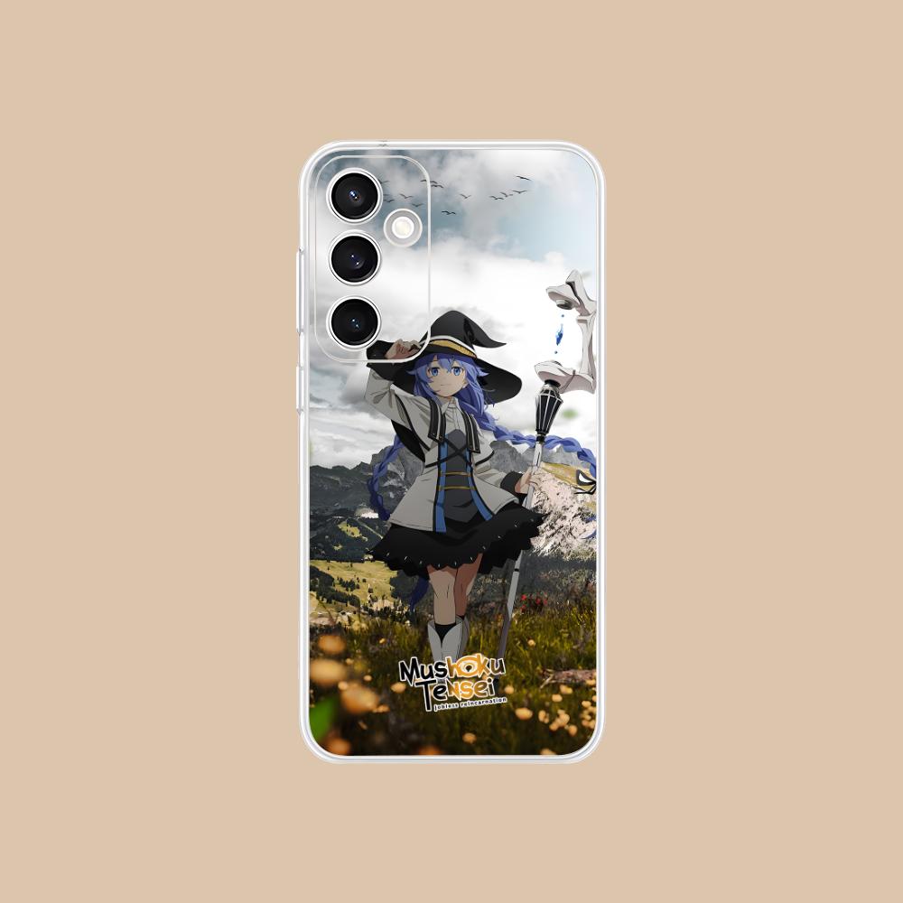 Mushoku Tensei Roxy Mobile Phone Case for Samsung Galaxy S25 S24 S23 S22 S21Plus FE Ultra Clear Colorful Cover Pretty Luxury