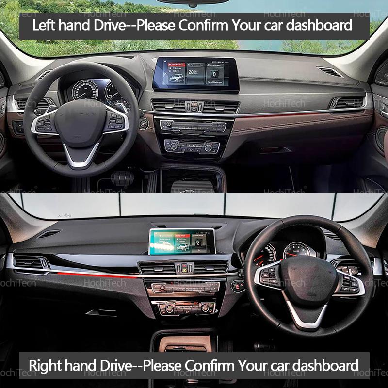 Dashboard Cover Avoid Light Anti-Slip Anti-dirty Mat Pad Sunshade Dashmat Protect for BMW X1 F48 2016-2022 LHD RHD