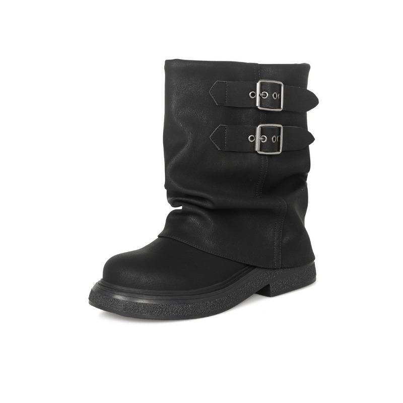 

Maillard коричневый ворс короткие ботинки женские новые летние ботинки на платформе Мартин женские ботинки круглые ботильоны 40 чёрный