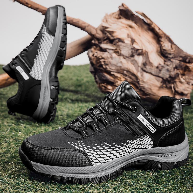Fashion Man Shoes Outdoor Men's Hiking Shoes Lightweight Casual Sports Shoes Men Waterproof Comfortable Trekking Sneakers Large Size 46