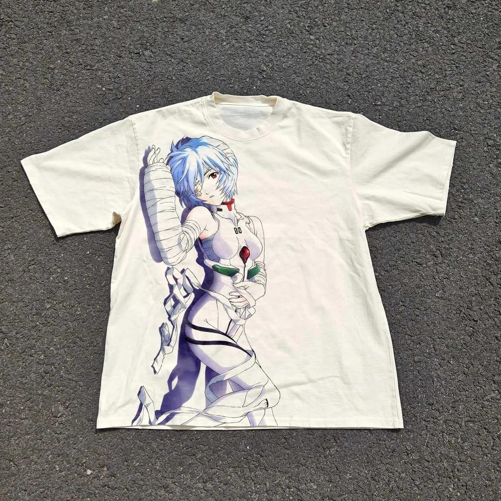 2026 New Eva Unit 01 T-shirt Neon Genesis Evangelion T-shirt for Men Japanese Anime Shirt Unisex Summer Cotton Short Sleeved Top