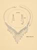 3PC Women's Fashion Design Long Tassel Necklace Earrings Zircon Set Wedding Banquet Party Holiday Gift