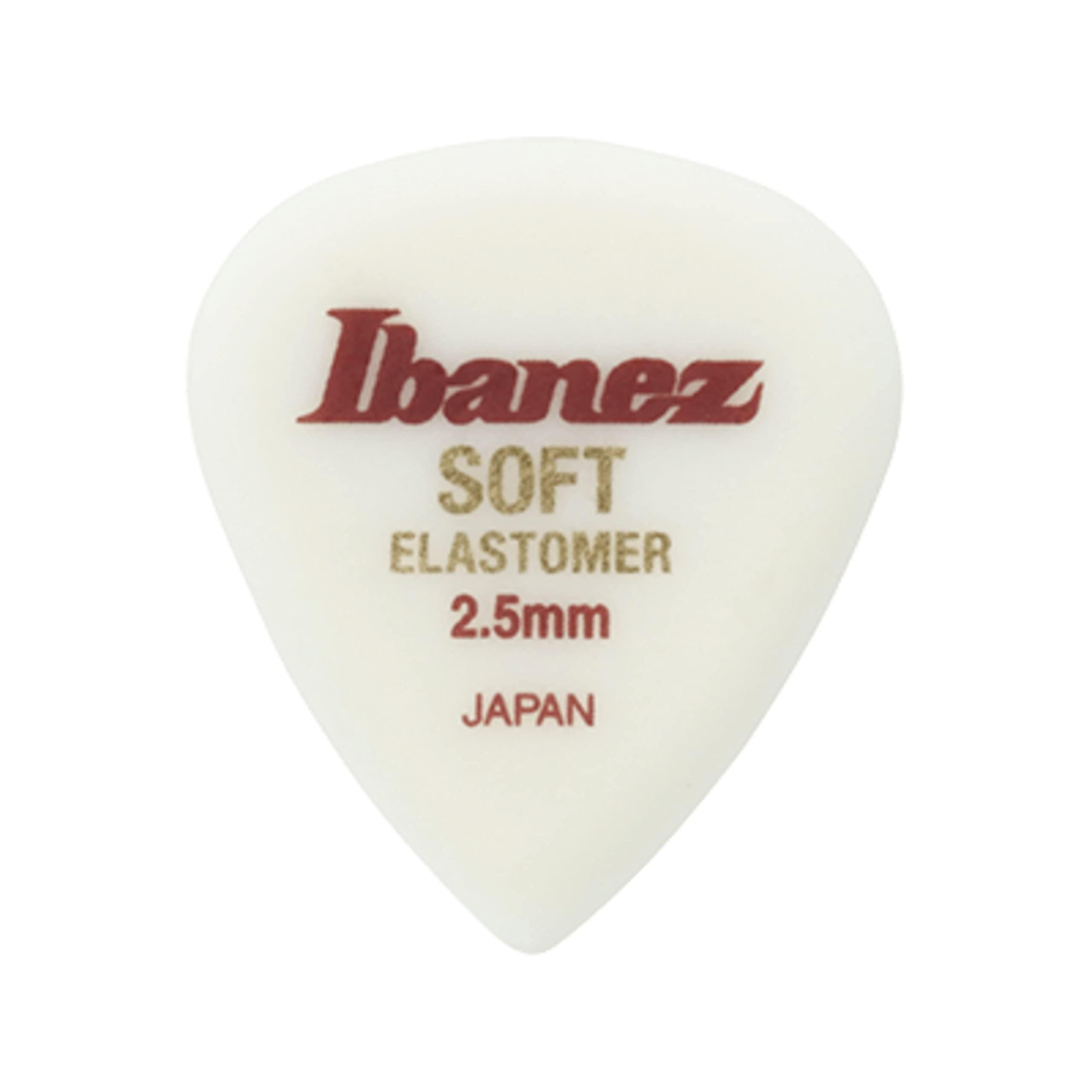 Ibanez Elastomer Teardrop Shape Soft 2.5mm Pick Set of 3 BELJ1ST25