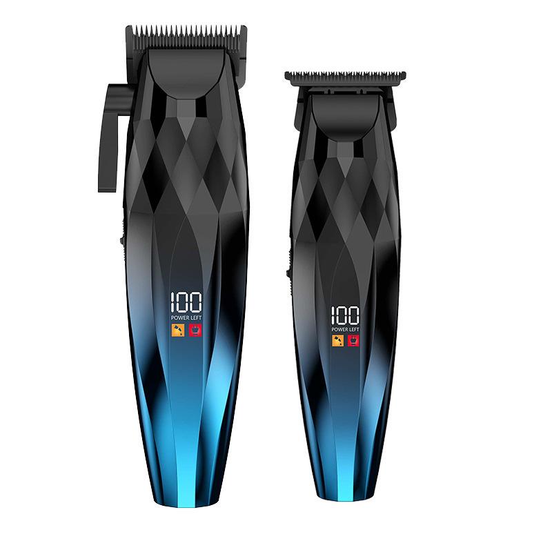Professional Electric Hair Clipper Set with Digital Display for Barber Shop & Home Use