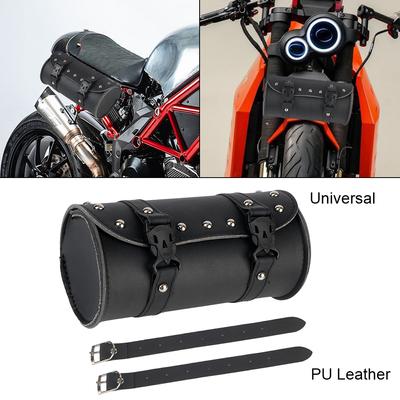 Bolsas para sillín de motocicleta, bolsa trasera para herramientas laterales, kit de reparación de automóviles, alforjas de cuero, accesorios para motocicleta, bolsas de almacenamiento, alforja impermeable de pequeña capacidad