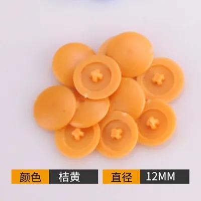 100pcs/bag Self-tapping Screws Decor Cover Plastic Nuts Bolts Covers Exterior Protective Caps Furniture Hardware Decor Cover