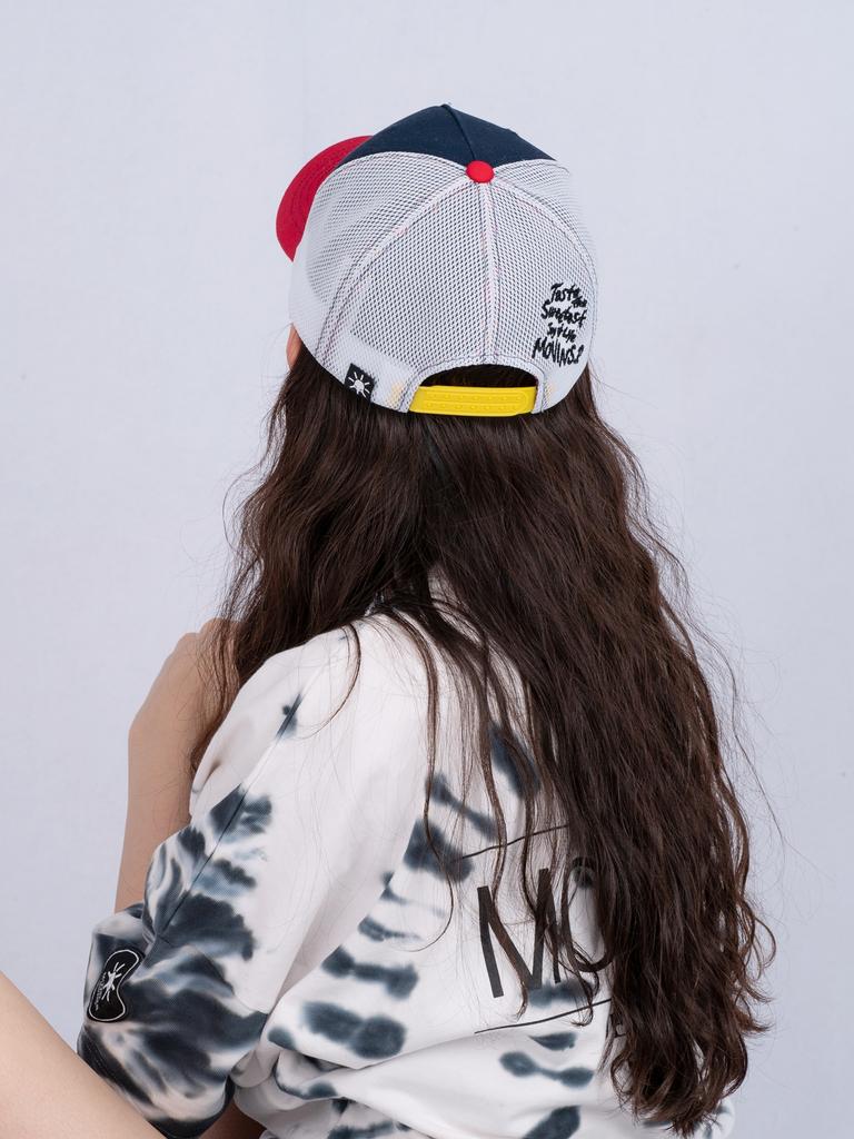 MOVINS.R Amicus Trouble Mesh Cap Navy White Red