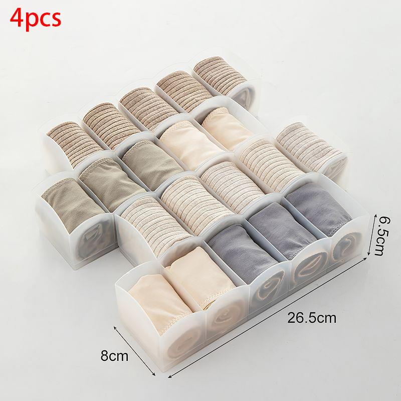 Socks Underwear Storage Box Stackable Drawer Organizer, Closet Organizers and Storage,Drawer Dividers for Nursery,Baby Clothes