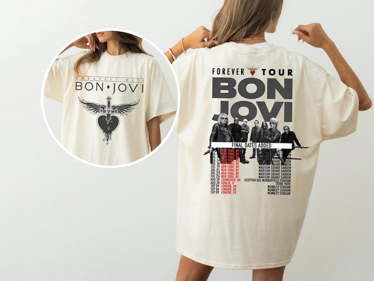 Bon Jovi Forever Tour Krekls, Vintage