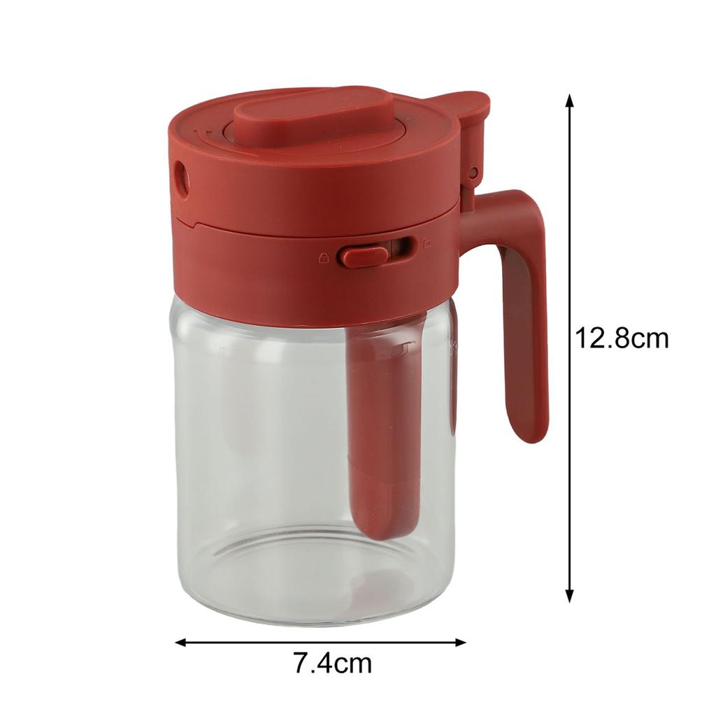 User Friendly Seasoning Container with Clear Glass and Space Saving Design