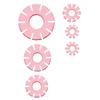6 Pcs Clay Hoop Guide 1.5/2/2.5/3/3.5/4cm Clay Cutter Silicone Hoop Earring Maker Guide for Earrings Jewelry Making