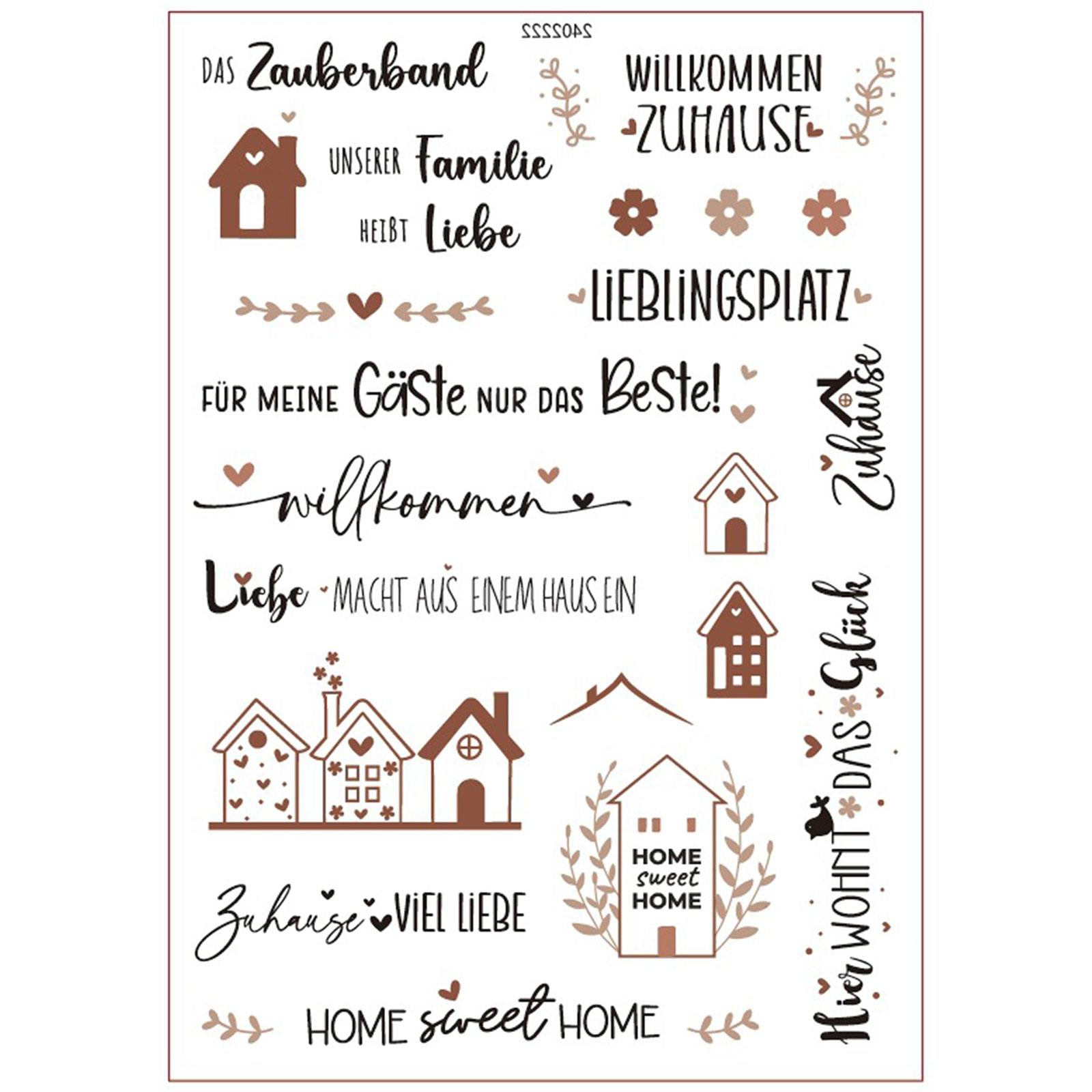 

Немецкие слова благословения Наклейка-переводка Водная наклейка для свечи, керамической кружки, стеклянной посуды, деревянной мебели 2