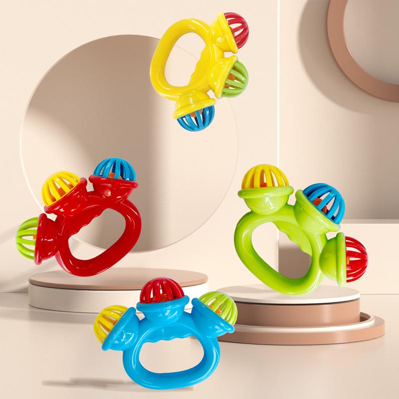 Baby Toy Rattle 0-3-12 Months Baby Soothing Hand-grabbing Rattle Educational Toy