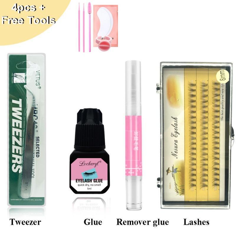 

Scarecrow Eyelash Tool Set: 10 Pairs, Tweezers, Glue & Remover for Beginners