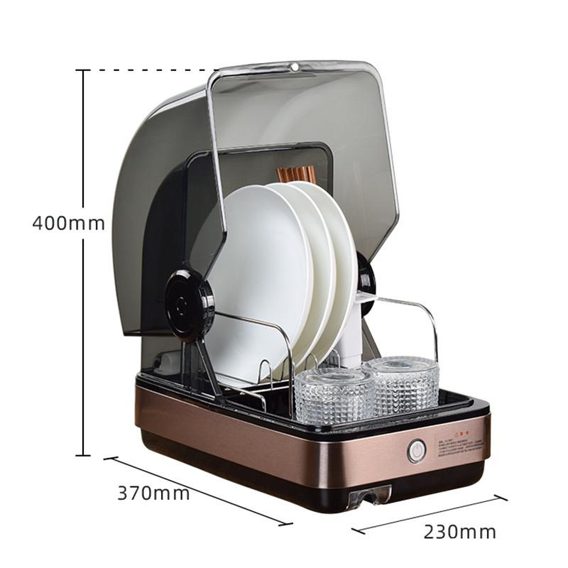 22L Desktop Ultraviolet Disinfection Cabinet Household Tableware Drying Cupboard Small High Temperature Sterilization Equipment