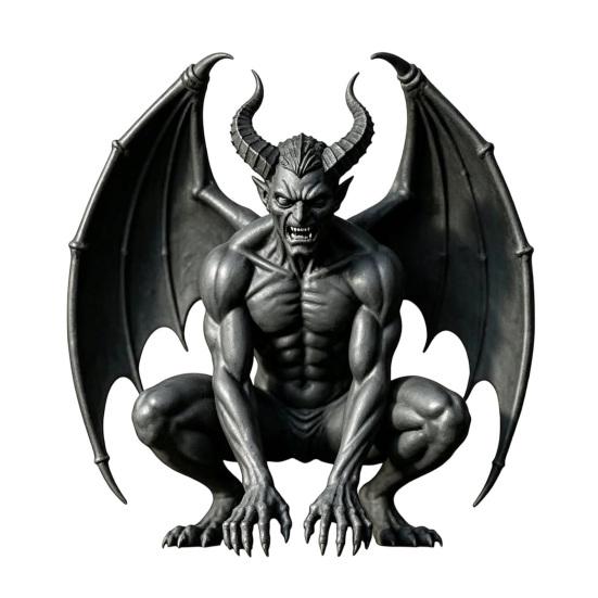 Indoor Table Ornaments Resin Gargoyle Statue, Medieval Gothic Sculpture, Artistic Horror Tabletop Figurines for Living Room Decorative Craft