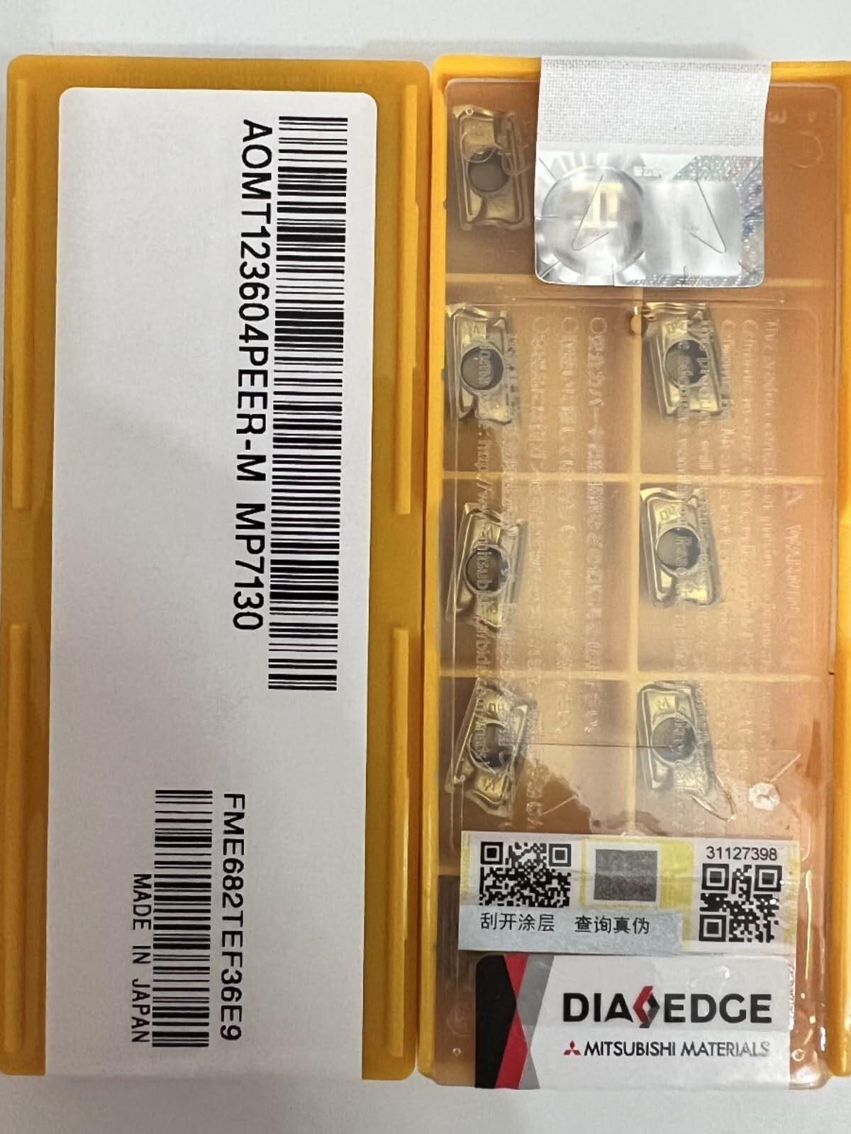 

Original / AOMT123604PEER-M MP7310 / Industrial indexable Carbide Inserts 10 Pcs