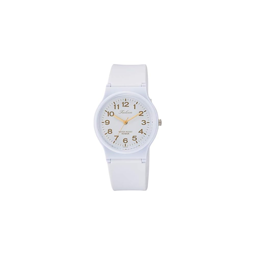 Citizen Q&Q Analog Waterproof Watch with Urethane Strap White Gold