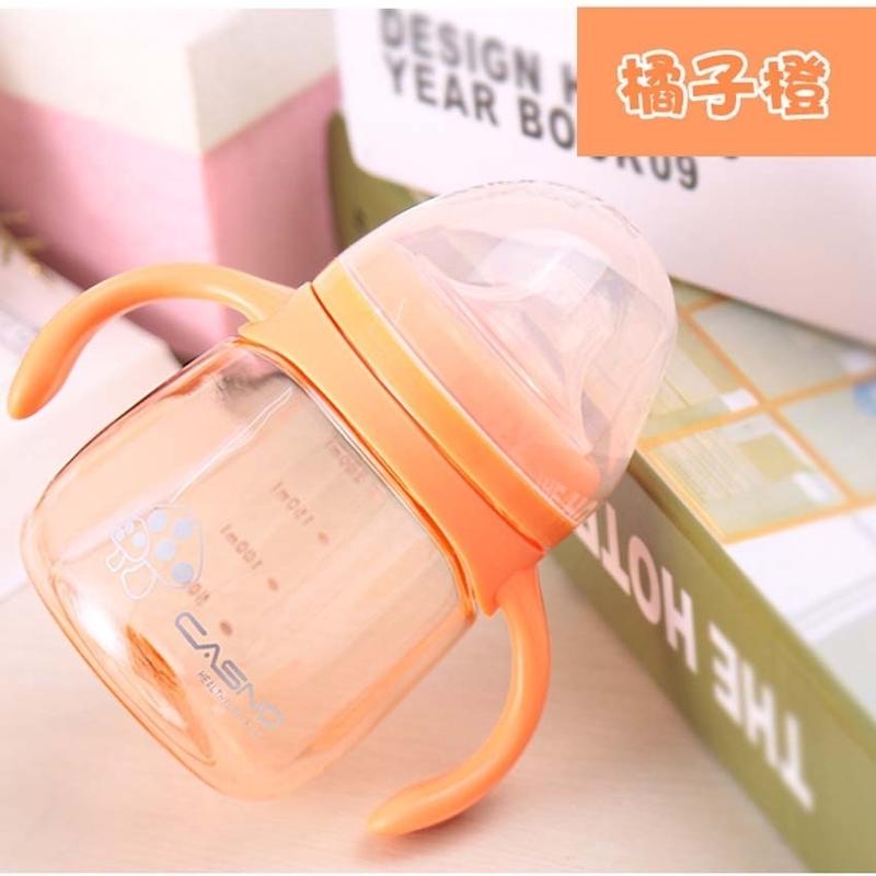 Infant Baby Mini Portable Feeding Sippy  Cup  Blue 280ml