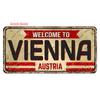 Vintage USA Metal Plates, Retro California 15x30cm Plaque, Florida Metal Tin Sign Poster, Bar, Garage, Gifts, Room Decor WY289