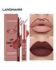 Langmanni Lipgloss Lipliner-Set 2 Sets nicht klebendes Cup-Matt-Lipgloss-Set