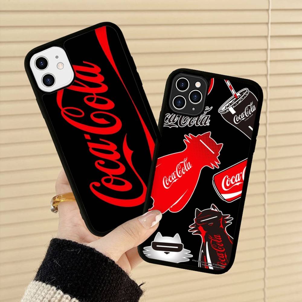 C-Coca C-cola Vintage Logo PC+TPU Phone Case For IPhone 17 16 15 14 13 12 11 Pro Max Plus Kawaii Cartoon Cover