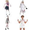 Straszny Kostium Cosplay Wampirzej Panny Młodej Dla Unisex na Halloween, Występy Sceniczne W Uniwersalnych Rozmiarach