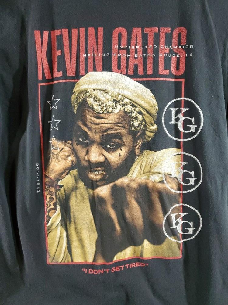 VIntage Kevin Gates I Don t Get Tired Black Shirt UnisexConcert S to 5XL DO654 Unisex T-Shirt S