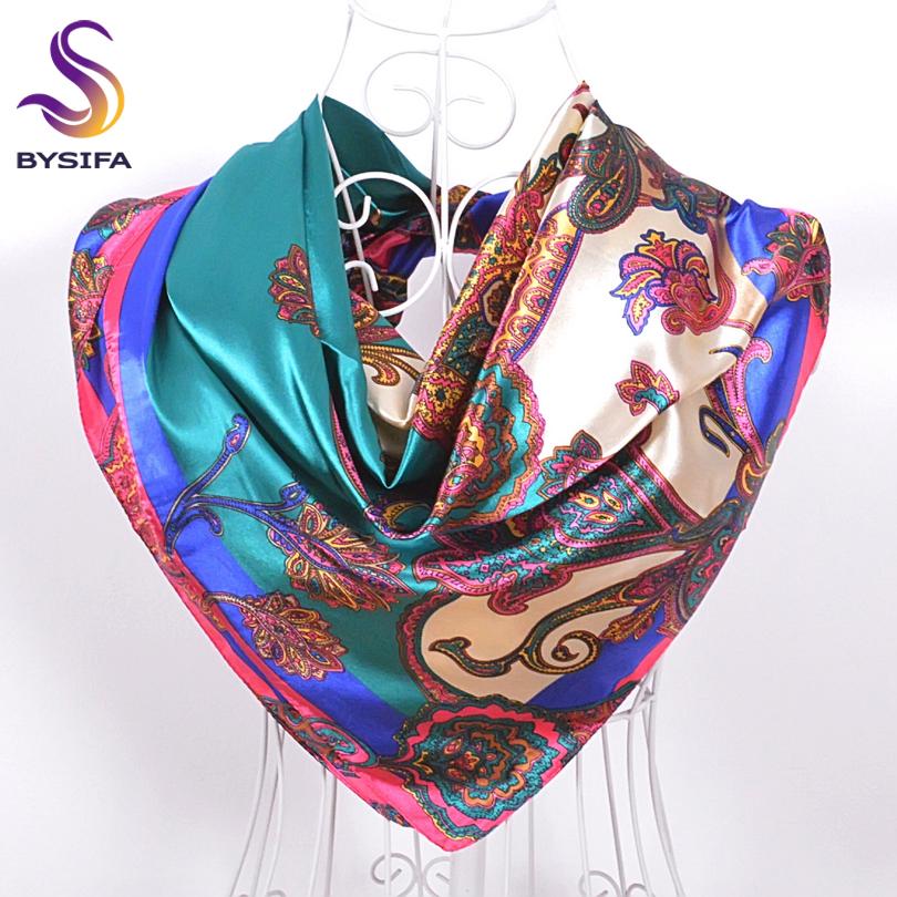 New Style Snakeskin Pattern Square Scarves Wraps Printed  Women Pink Blue Silk Scarf Shawl Unisex Muslim Silk Muffler