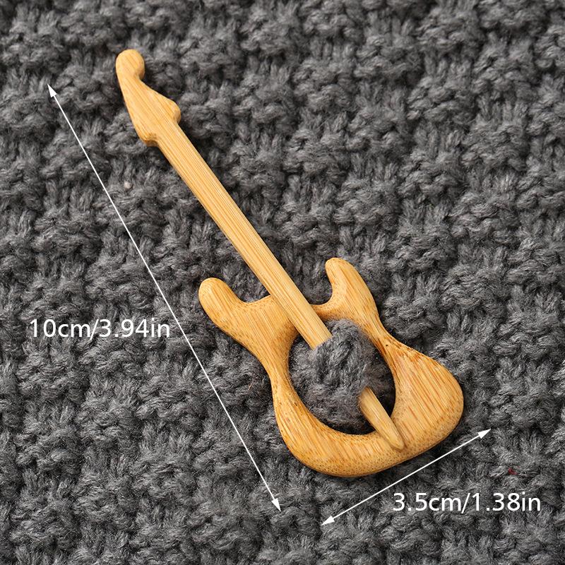 1PC Knitted Fabric Buckle Exquisite Clothing Accessories Rural Style Natural Style Sweater Buckle Elegant Wooden 10 Styles
