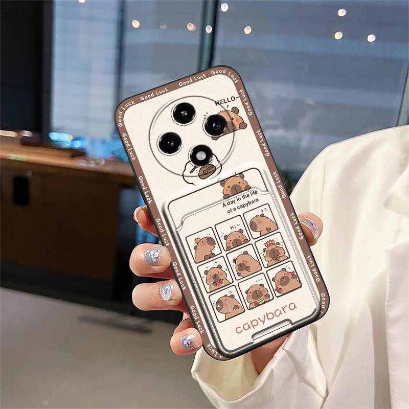 Soft Case Graffiti Phone Case For OPPO A3 Pro 5G China/F27Pro/F27PRO+ Cute Card Bag Dirt-resistant Anti-knock Card Slot