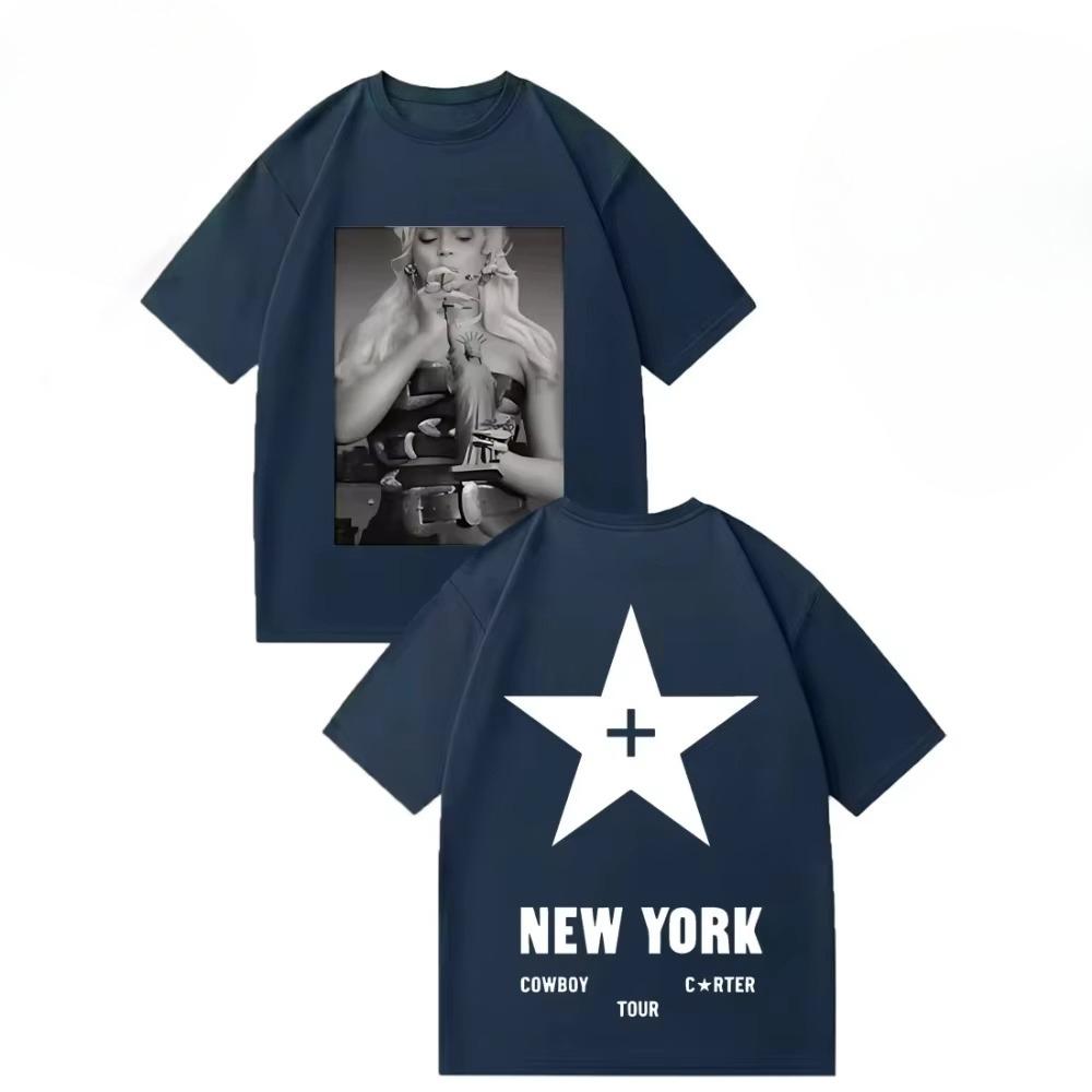 Beyonce Cowboy Carter Tour Fashion TShirt Men Women Vintage 2026 Summer Streetwear Tshirts Cotton Short Sleeve Hip Hop Top
