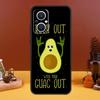 Funny Cartoon Avocado Case For OPPO Reno 8T 4Z 5Z 10 Pro 11 F 4 5 6 7 8 Lite OPPO Find X5 X6 Pro X2 X3 Lite Cover