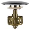 Replacement Bathtub Drain Parts Brass Spring Parts with Filter Screen Chrome Basin Pop Up Corver Drain Accessories Parts