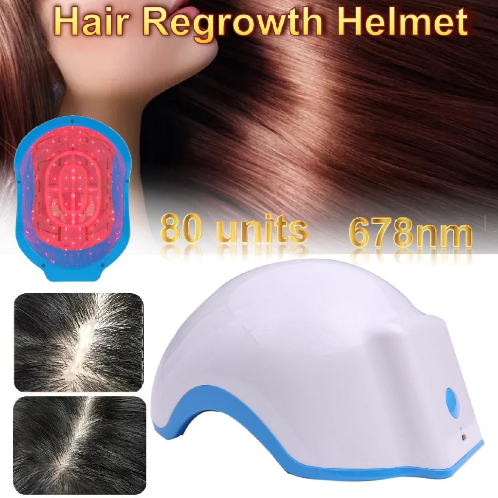 100-240V 50/60Hz Rechargeable Laser Hair Regrowth Helmet 678nm Hair Low Light Extension Laser Cap Treating Hair Loss
