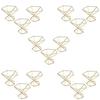 T02C!15 Pcs Geometric Air Plant Holder Airplants Rack Metal Plants Stand Planter Shelves Himmeli Decor Tillandsia Containers