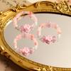 Elegant Dopamine Flower Designs Bracelet Crafted from Sturdy Resin Materials for Daily Wear and Styles Enhancement