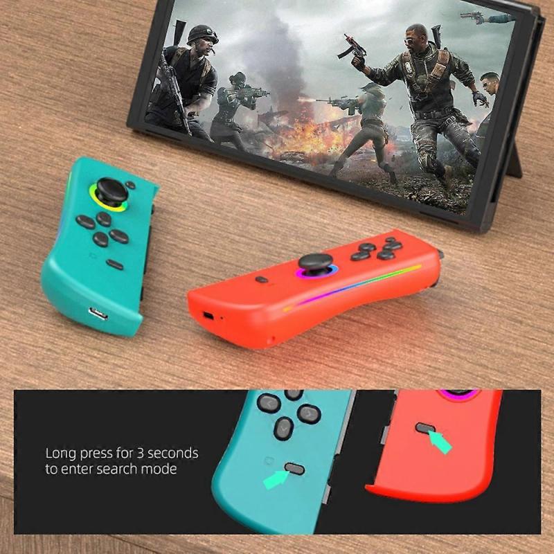 DATA FROG For Nintendo Switch 6-axis Gyro Vibration Joy-Con Controller Bluetooth-compatible Gamepad